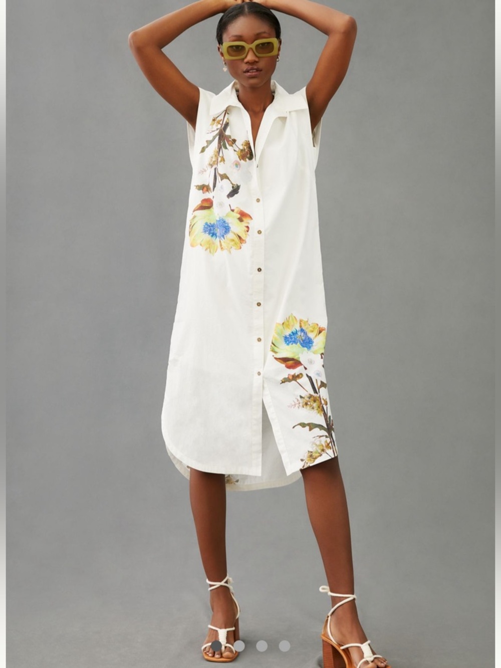 NWT - Maeve Sleeveless Midi Shirt Dress